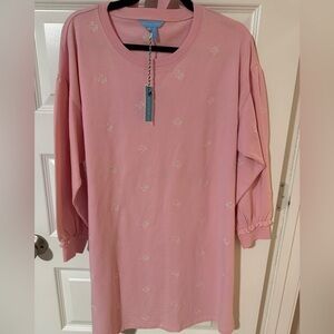 Draper James Pink Floral Embroidered Dress